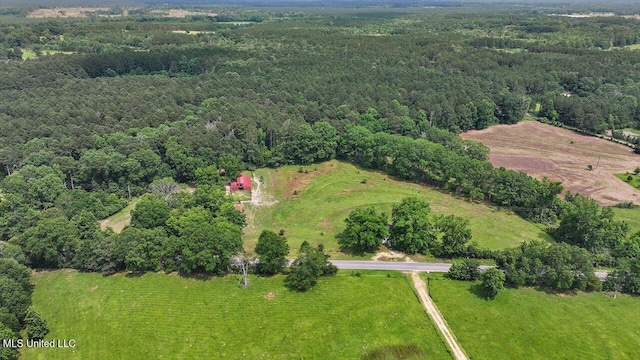1563 Dry Creek Rd, Magee, MS 39111 - aerial overview of property's location with a heavily wooded area