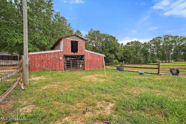 1563 Dry Creek Rd, Magee, MS 39111 - view of yard with an outbuilding and a barn