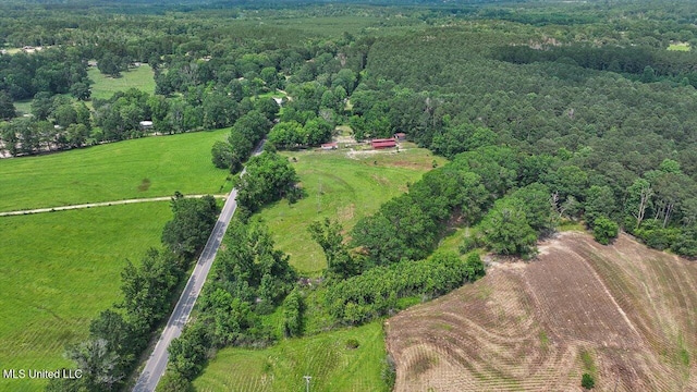 1563 Dry Creek Rd, Magee, MS 39111 - aerial overview of property's location featuring a heavily wooded area and rural landscape