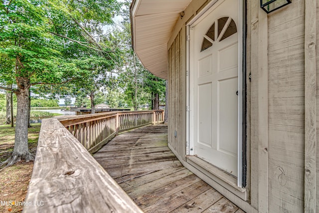 363 Lake Harbor Rd, Brandon, MS 39047 - deck featuring a water view