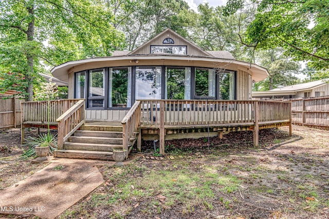 363 Lake Harbor Rd, Brandon, MS 39047 - rear view of house featuring a wooden deck