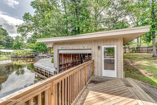 363 Lake Harbor Rd, Brandon, MS 39047 - dock with a deck with water view