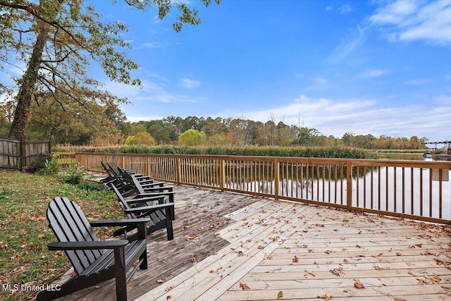 363 Lake Harbor Rd, Brandon, MS 39047 - deck featuring a water view