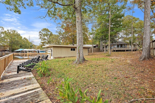 363 Lake Harbor Rd, Brandon, MS 39047 - dock featuring a wooden deck