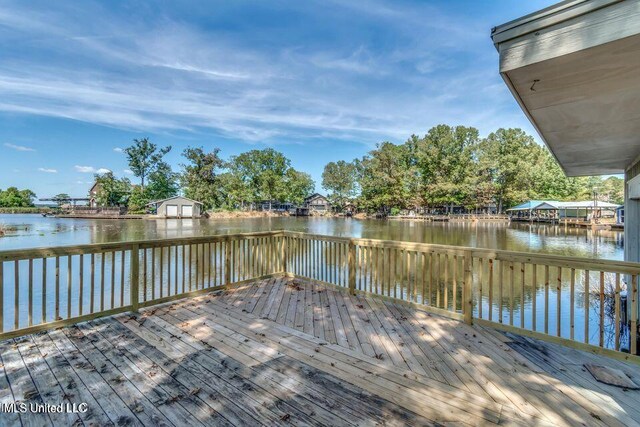 363 Lake Harbor Rd, Brandon, MS 39047 - dock area with a deck with water view