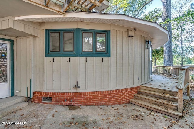 363 Lake Harbor Rd, Brandon, MS 39047 - view of property exterior featuring a deck and crawl space