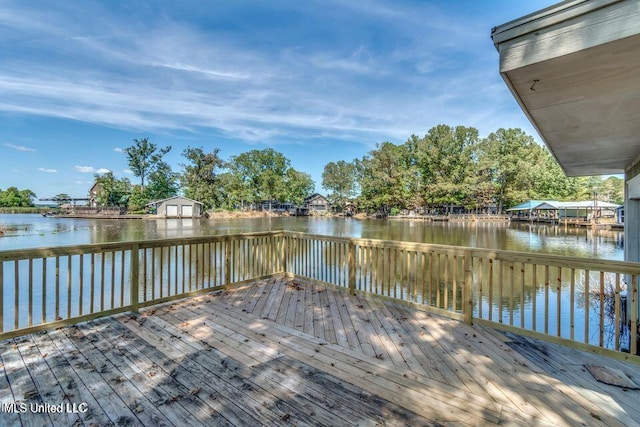 363 Lake Harbor Rd, Brandon, MS 39047 - dock with a deck with water view