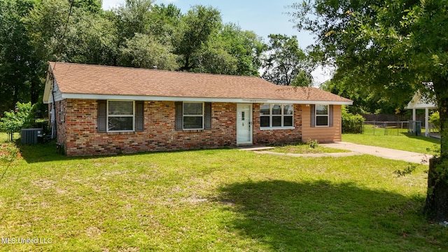 2623 Demaret Dr, Gulfport, MS 39507 - view of front of property with cooling unit and brick siding