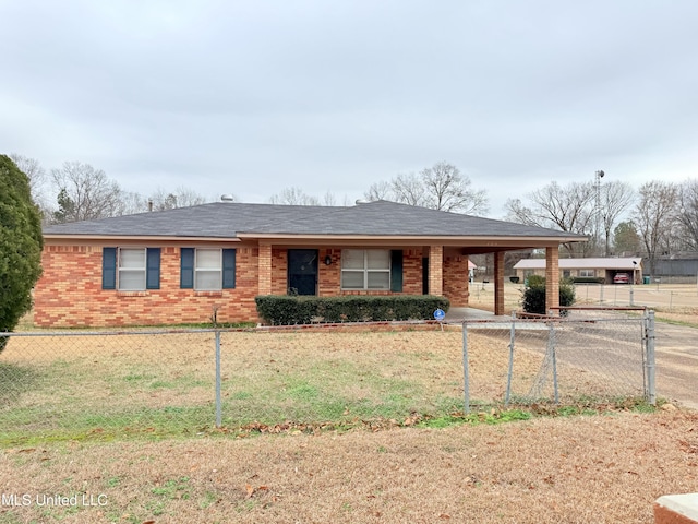 126 Lyon Dr, Grenada, MS 38901 - view of ranch-style home