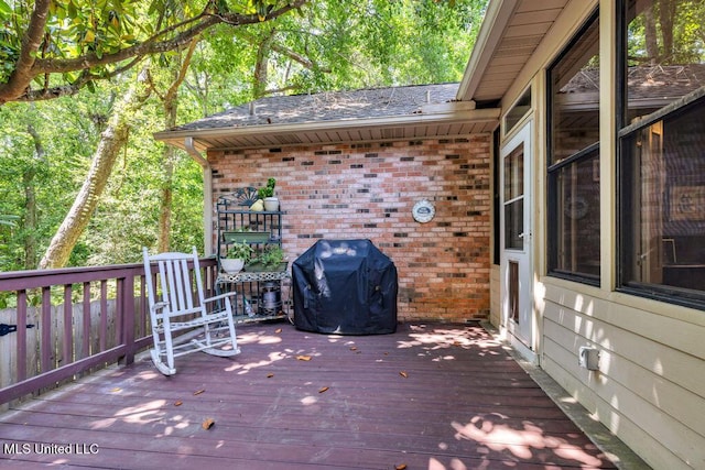 807 Woodglen Dr, Ocean Springs, MS 39564 - deck with area for grilling