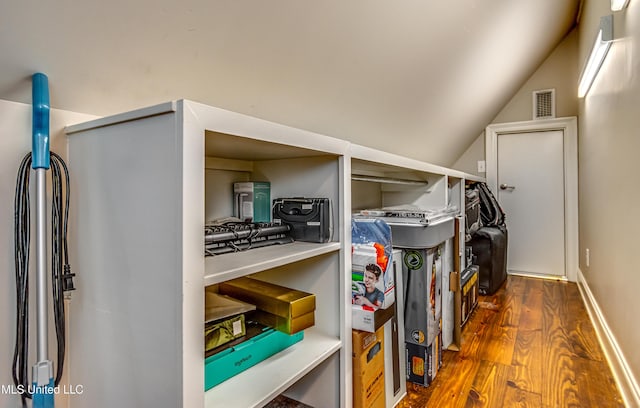 storage room featuring visible vents