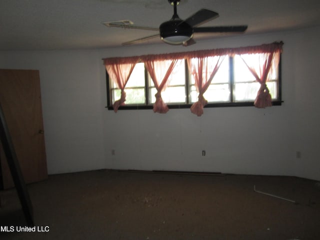 1934 Blue Ridge Rd, Fulton, MS 38843 - empty room with ceiling fan