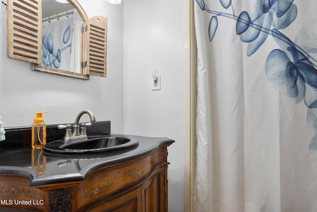 bathroom featuring vanity