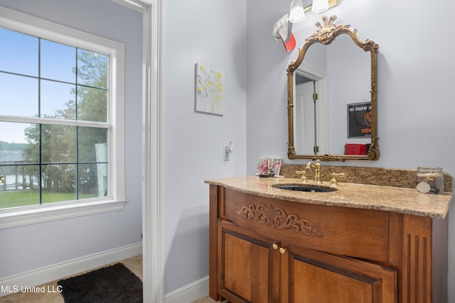 bathroom with vanity