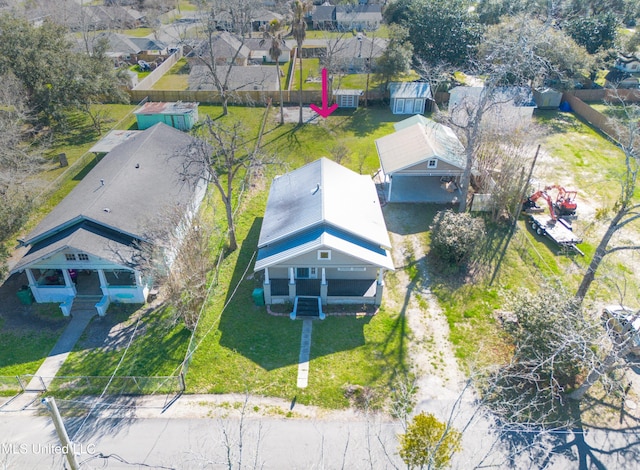 birds eye view of property