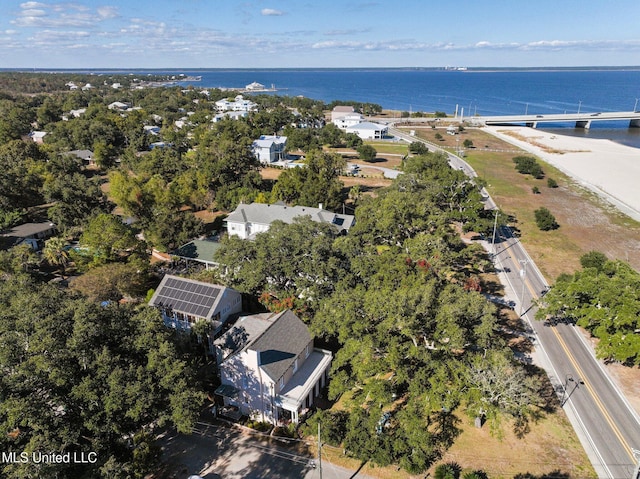 600 N Beach Blvd, Bay Saint Louis, MS 39520 - aerial view of property and surrounding area featuring a large body of water