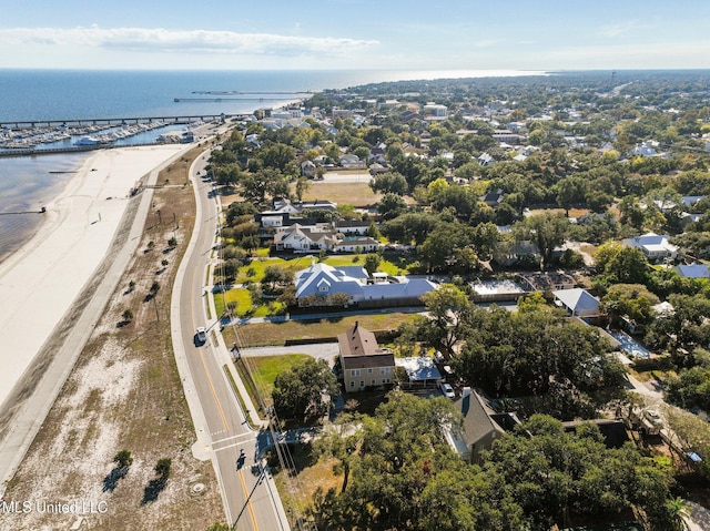 600 N Beach Blvd, Bay Saint Louis, MS 39520 - aerial view of property's location featuring a notable bridge and a large body of water