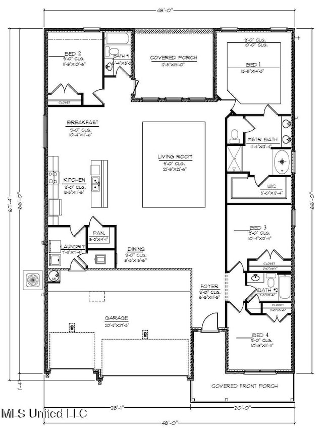 11458 Leann Ct, Ocean Springs, MS 39564 - property floor plan