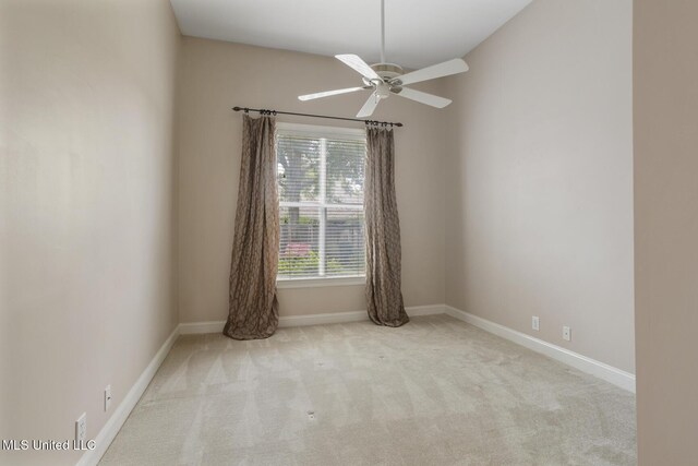 504 Carlisle Cir, Madison, MS 39110 - carpeted spare room featuring baseboards and a ceiling fan