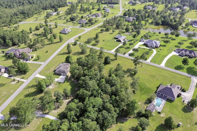 8185 Ridgewood Dr, Kiln, MS 39556 - aerial view of residential area with a large body of water