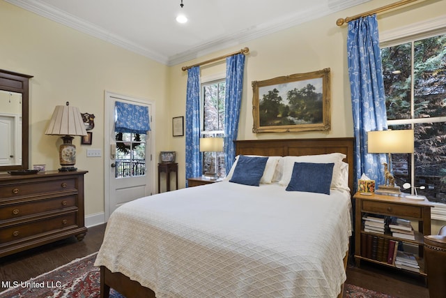 150 Harper St, Ridgeland, MS 39157 - bedroom with crown molding, wood finished floors, and baseboards