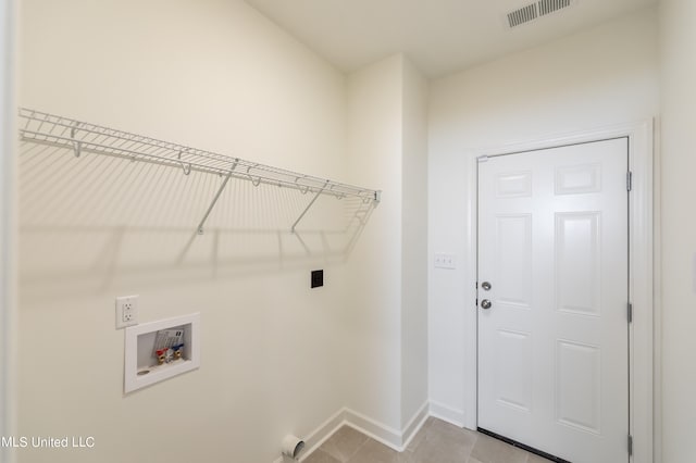 laundry room featuring hookup for a washing machine and electric dryer hookup