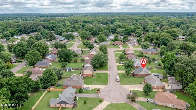 6933 Fox Briar Cv, Walls, MS 38680 - aerial perspective of suburban area