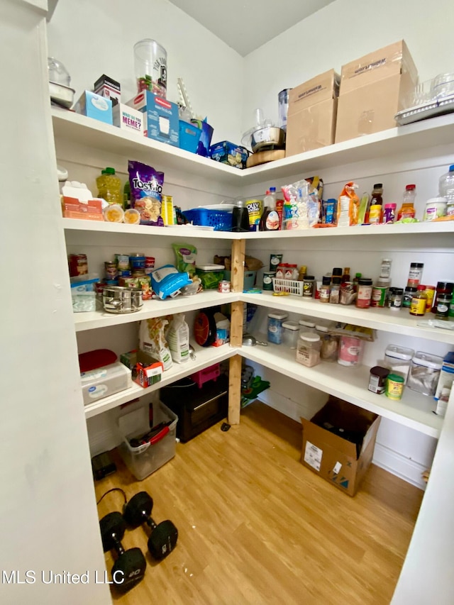 view of pantry