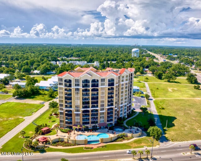 birds eye view of property