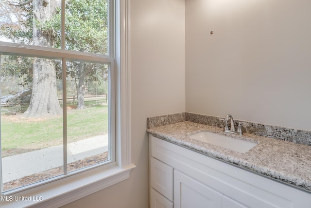 bathroom featuring vanity