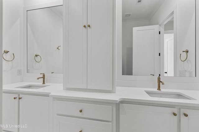 126 Herons Bay Cir Lot 1136, Madison, MS 39110 - bathroom featuring a sink, double vanity, and crown molding