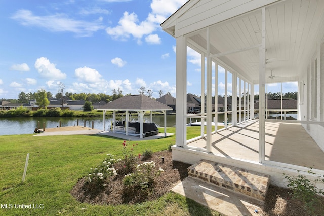 126 Herons Bay Cir Lot 1136, Madison, MS 39110 - exterior space featuring a lawn, a residential view, and a water view