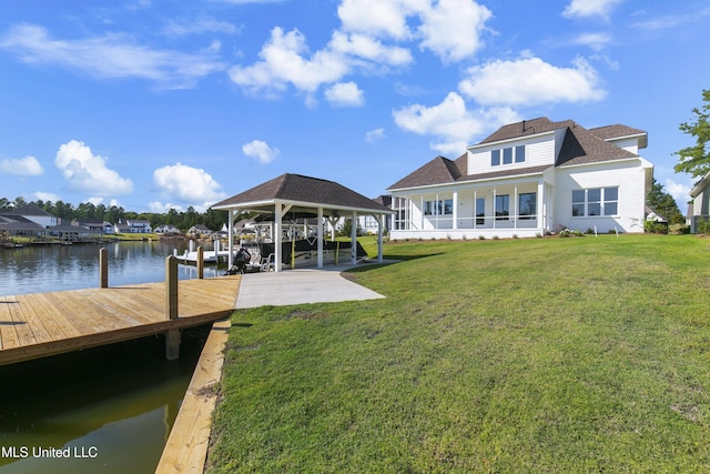126 Herons Bay Cir Lot 1136, Madison, MS 39110 - view of dock with a lawn and a water view