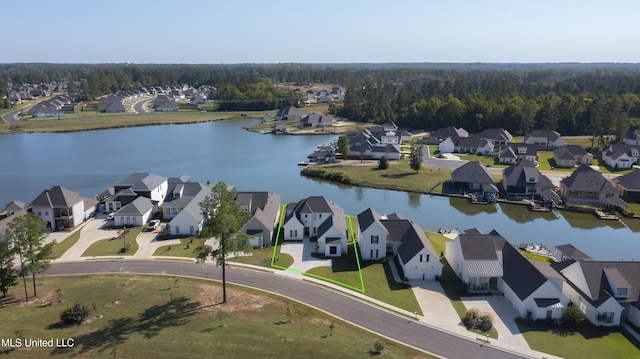 126 Herons Bay Cir Lot 1136, Madison, MS 39110 - aerial view featuring a residential view and a water view
