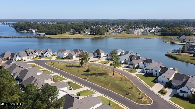 126 Herons Bay Cir Lot 1136, Madison, MS 39110 - drone / aerial view with a residential view and a water view