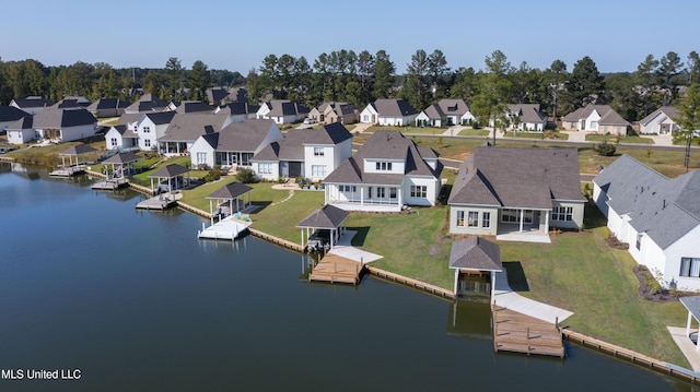 126 Herons Bay Cir Lot 1136, Madison, MS 39110 - bird's eye view featuring a residential view and a water view