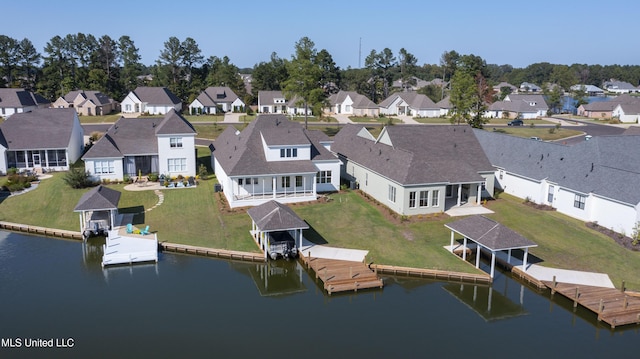 126 Herons Bay Cir Lot 1136, Madison, MS 39110 - bird's eye view featuring a residential view and a water view