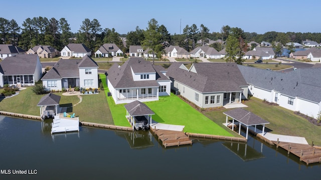 126 Herons Bay Cir Lot 1136, Madison, MS 39110 - dock area featuring a residential view and a water view