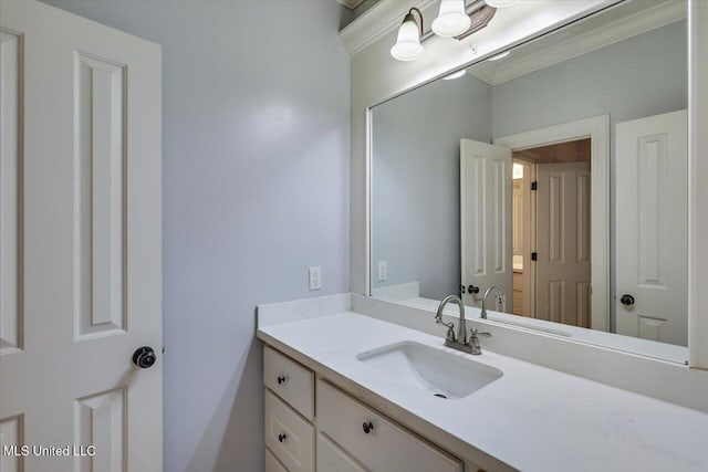 306 Canebreak Cv, Madison, MS 39110 - bathroom with vanity and crown molding
