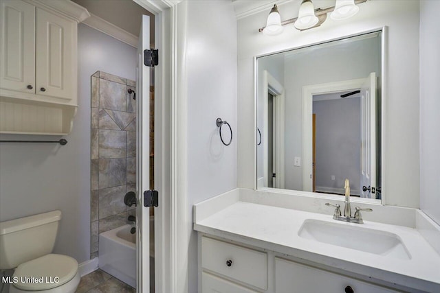 306 Canebreak Cv, Madison, MS 39110 - bathroom with toilet, vanity, and washtub / shower combination