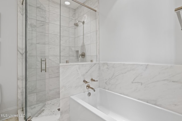 150 Old Trace Rd, Madison, MS 39110 - full bath with a garden tub and a stall shower