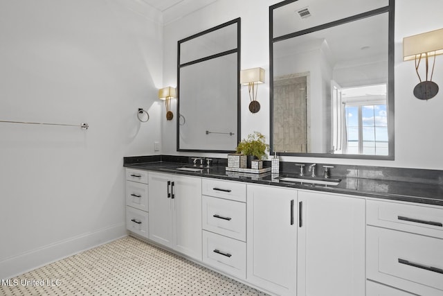 150 Old Trace Rd, Madison, MS 39110 - full bath with double vanity and tile patterned floors