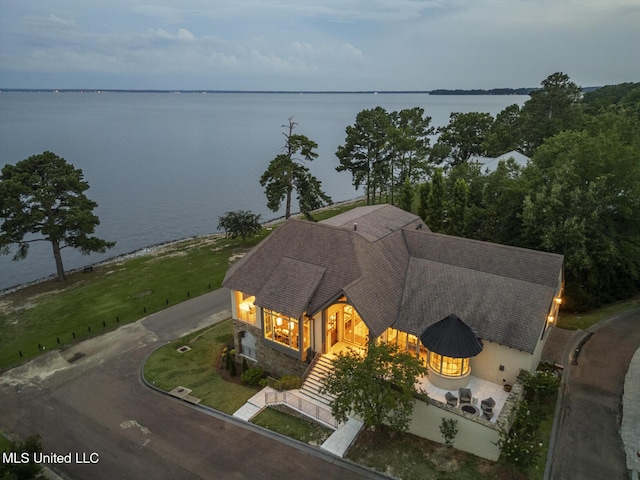 150 Old Trace Rd, Madison, MS 39110 - aerial view of property and surrounding area with a large body of water