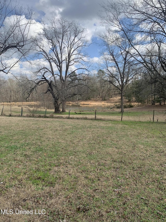 view of yard featuring a rural view