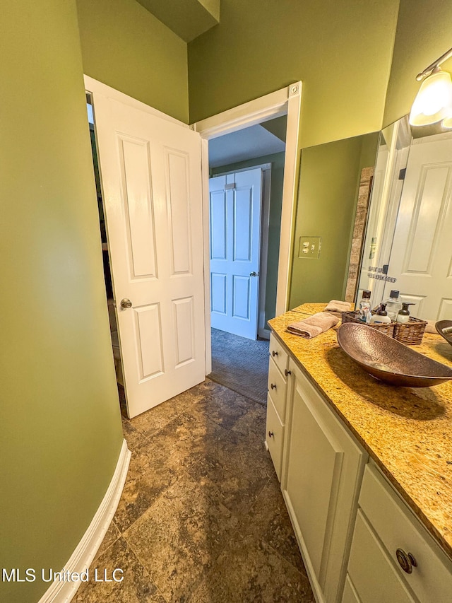 bathroom featuring vanity