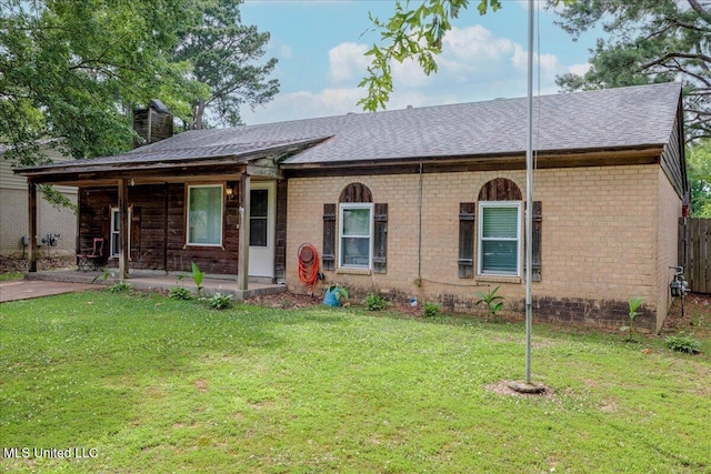 2880 Briarwood Dr, Horn Lake, MS 38637 - single story home featuring brick siding, a shingled roof, and a chimney