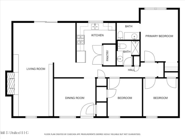 2880 Briarwood Dr, Horn Lake, MS 38637 - view of floor plan / room layout