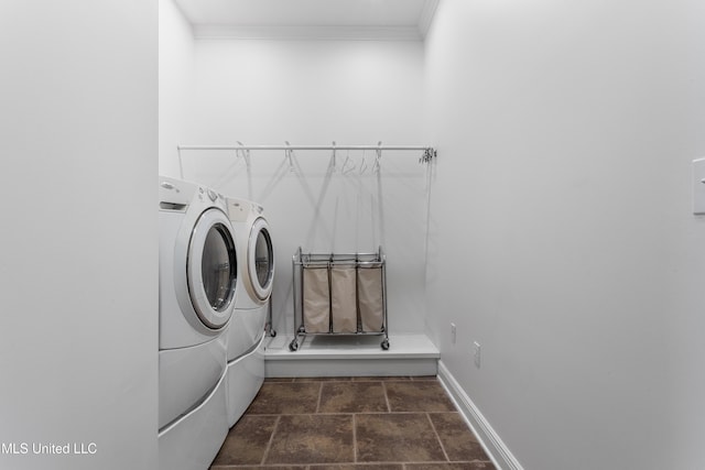 laundry room featuring independent washer and dryer