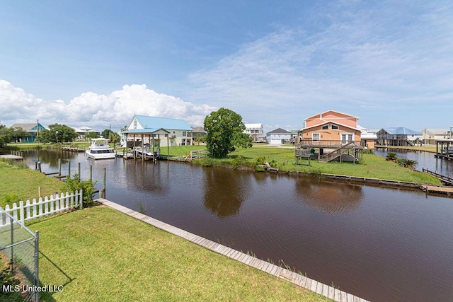 11088 Tahiti St, Bay Saint Louis, MS 39520 - water view with nearby suburban area and a dock