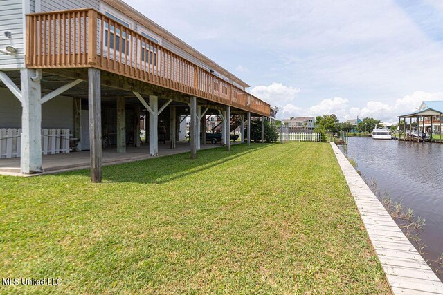 11088 Tahiti St, Bay Saint Louis, MS 39520 - dock area featuring a deck with water view
